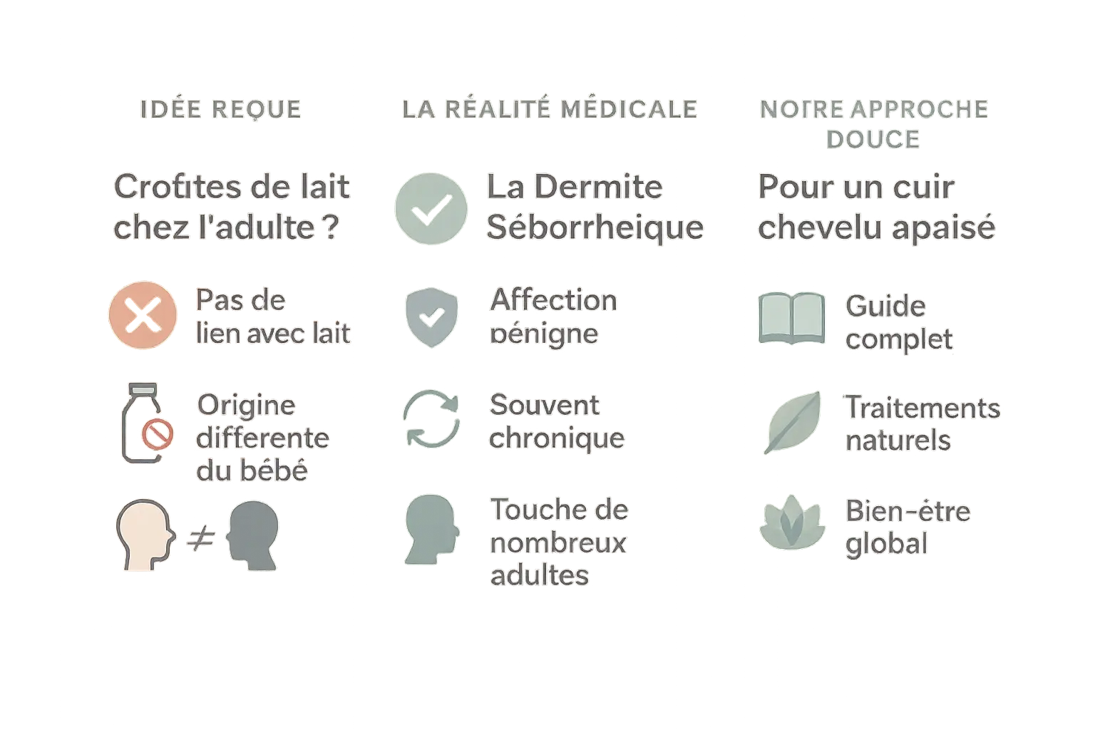 Illustration dermatite séborrhéique