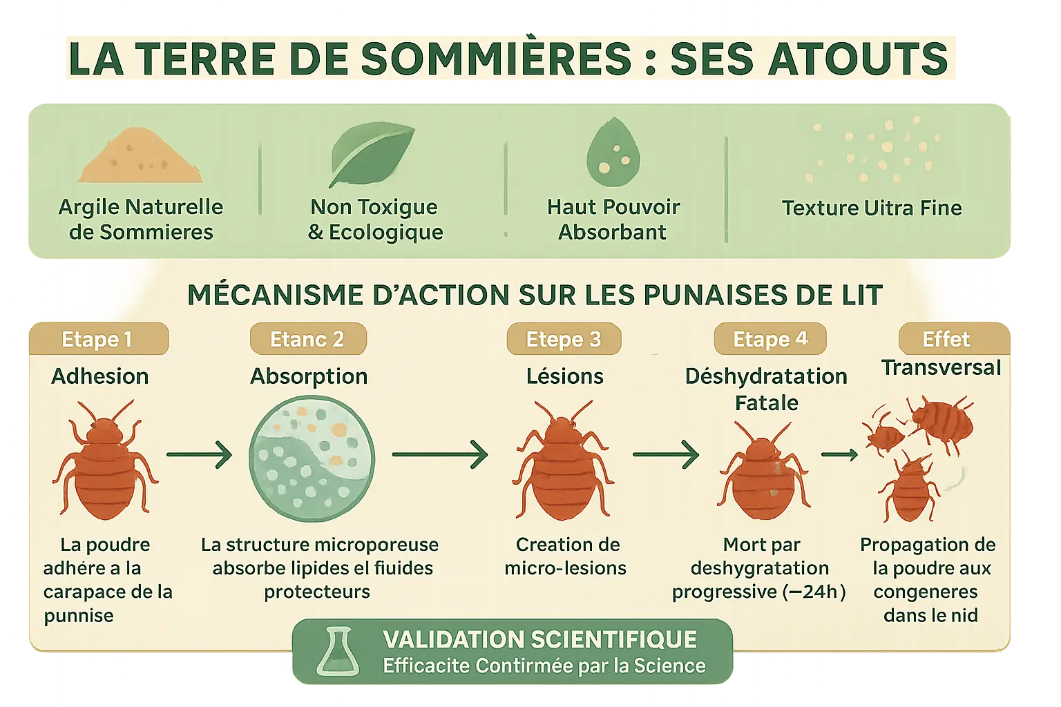 Terre de Sommières contre les punaises de lit