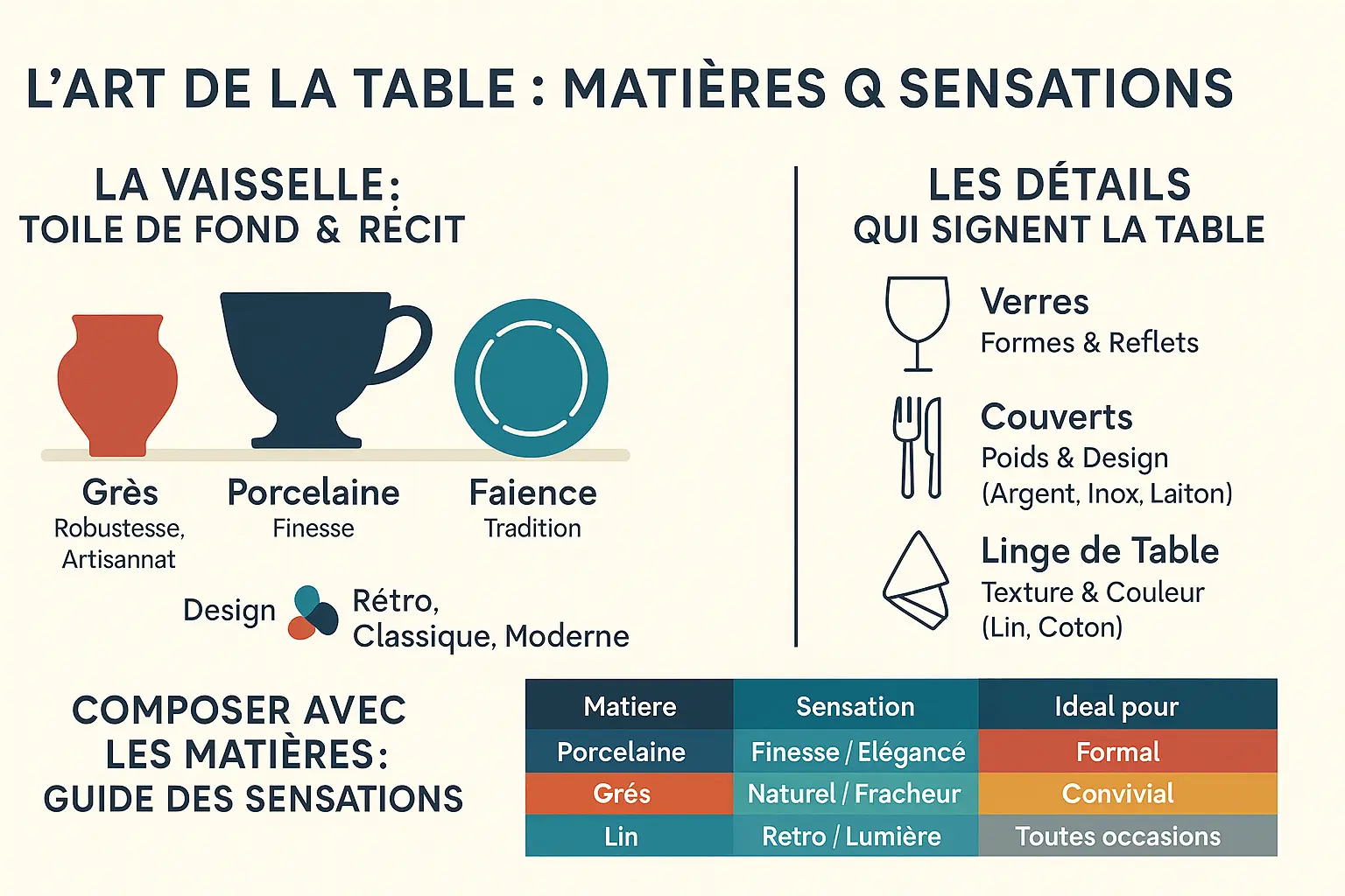Assiettes en porcelaine et grès disposées sur une <strong>table élégamment décorée</strong>