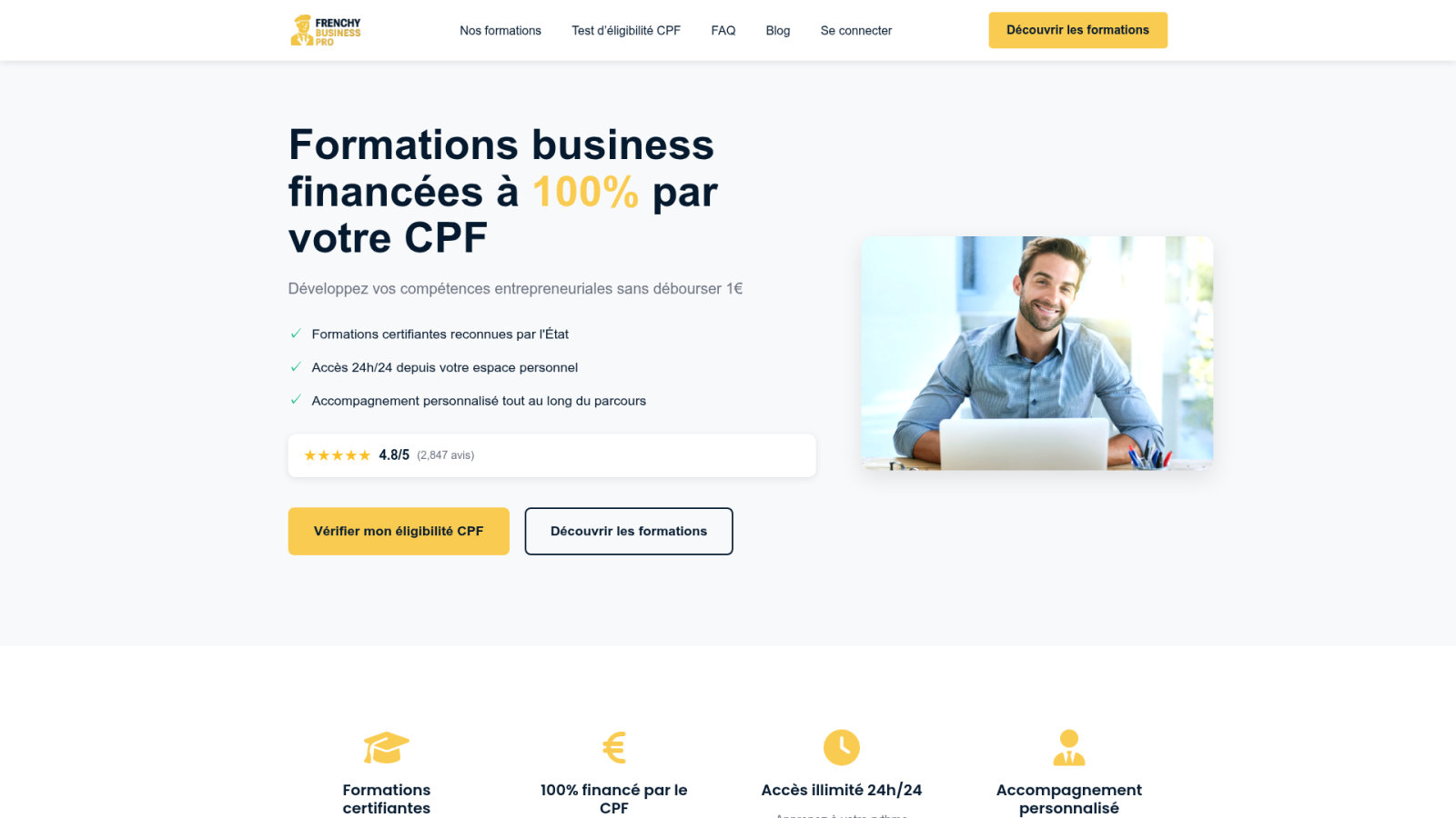 Votre formation management frenchy-business-pro.fr financée à 100% : c'est possible !