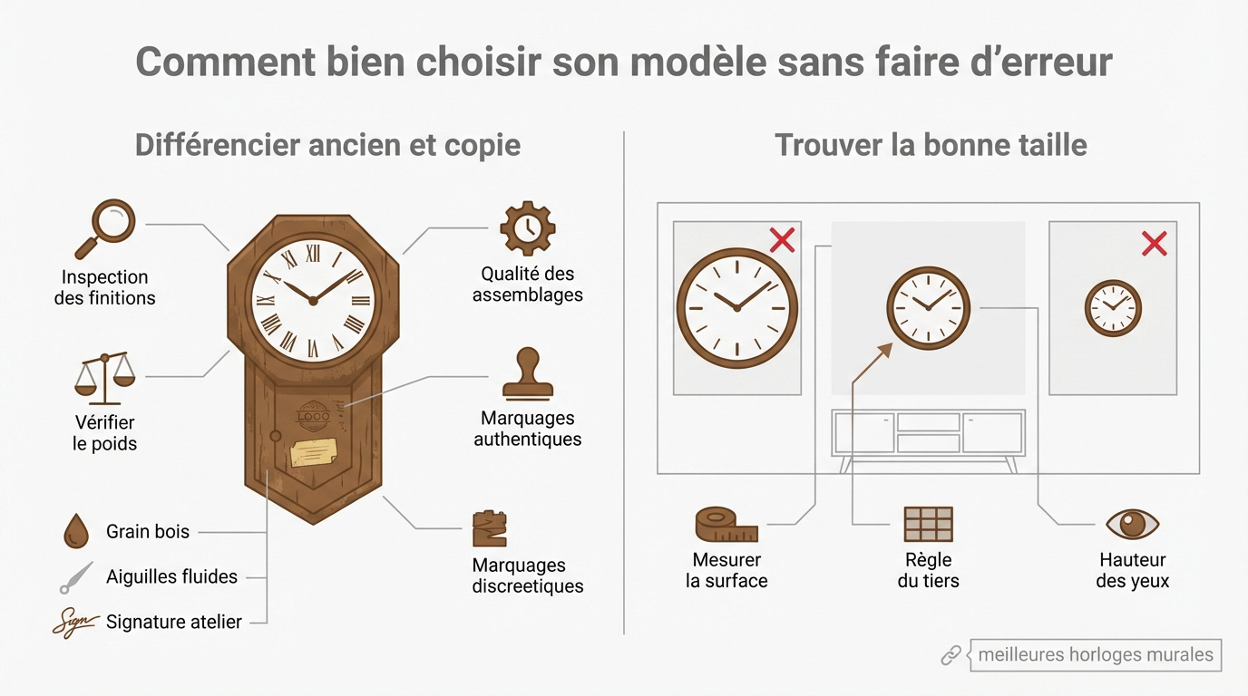 Illustration de l'importance des proportions lors du choix d'une horloge murale dans un salon