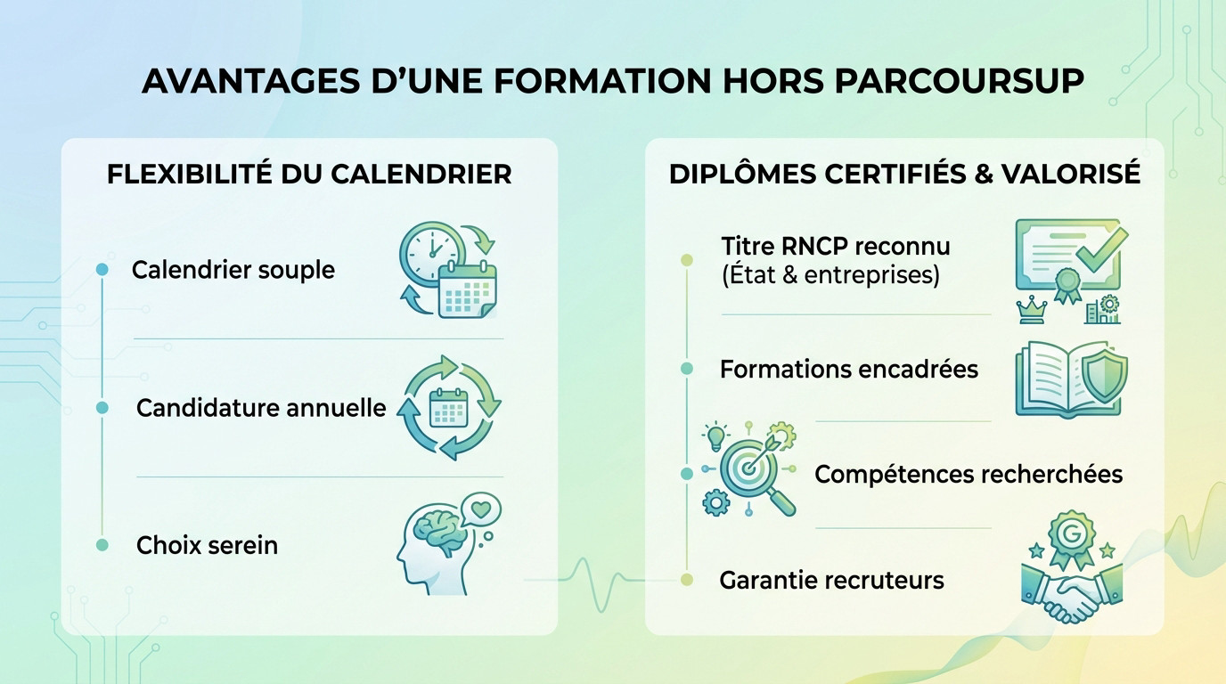 Avantages d'une formation en alternance hors Parcoursup