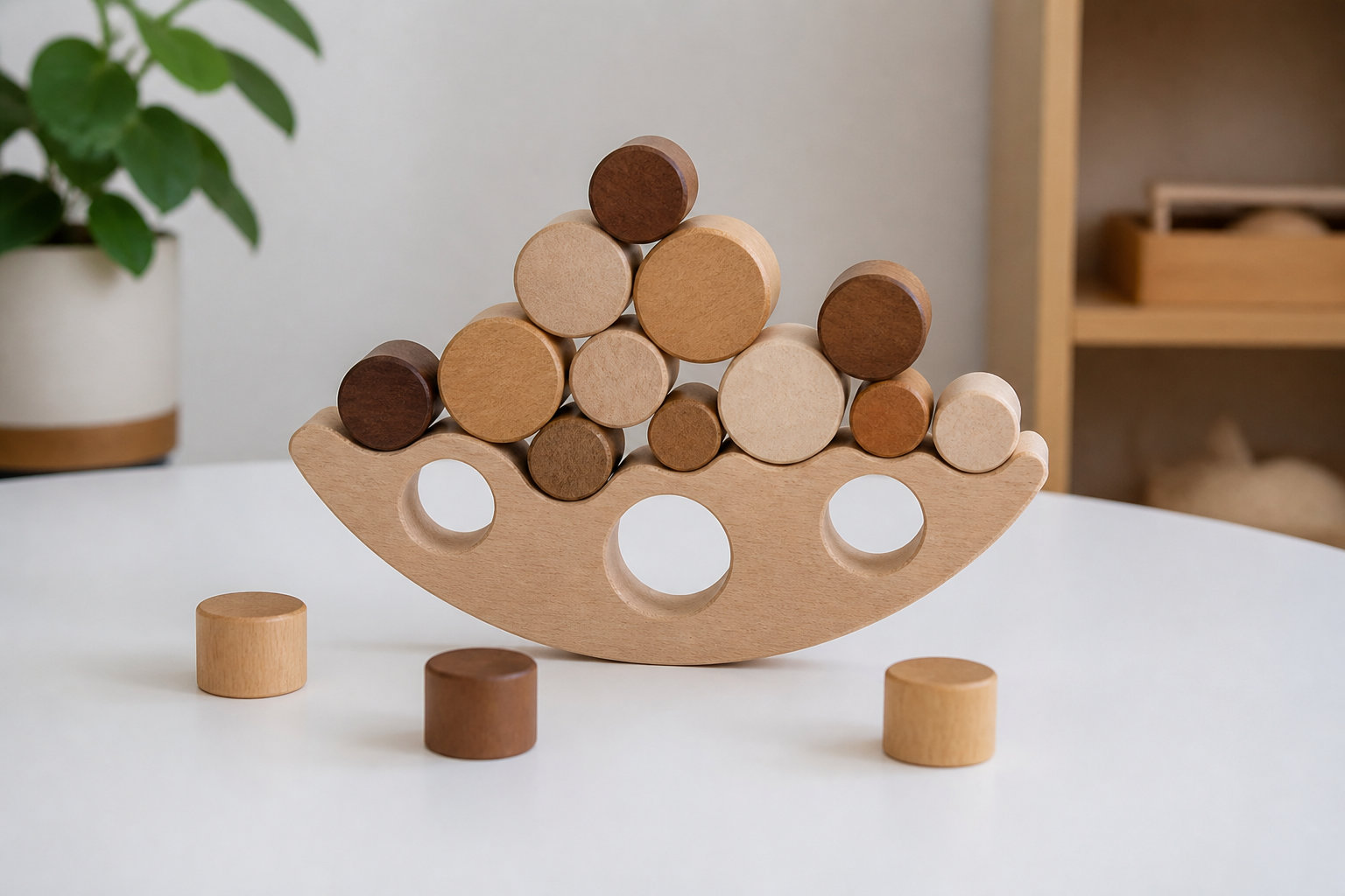 Jeu d'équilibre Montessori : encourager la patience et la créativité
