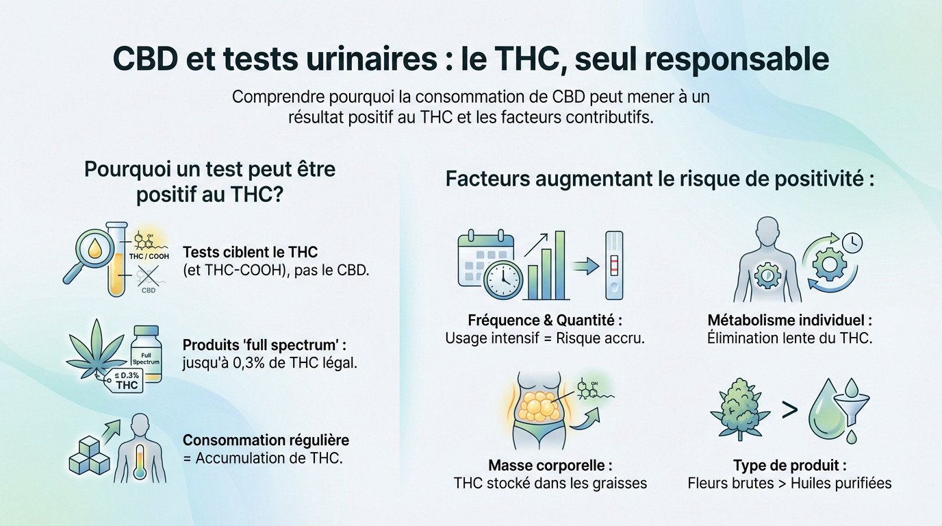 Analyse urinaire et fleur de CBD : comprendre la détection du THC