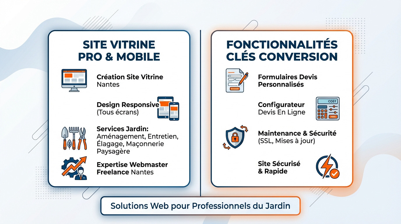 Création site internet paysagiste Nantes sur mobile et tablette