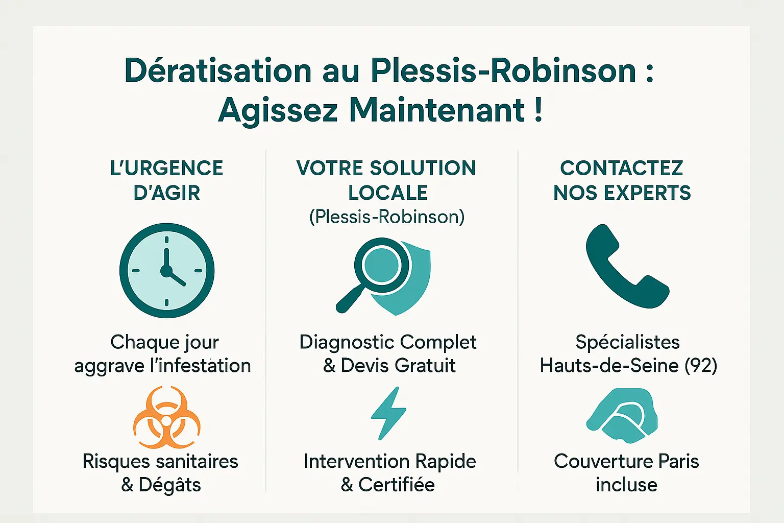 Dératisation professionnelle au Plessis-Robinson