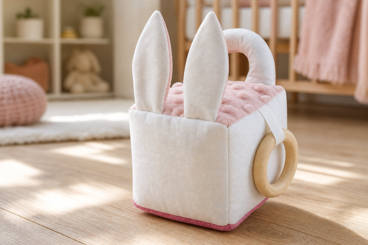 Cube d'activités en tissu Princesses pour l'éveil