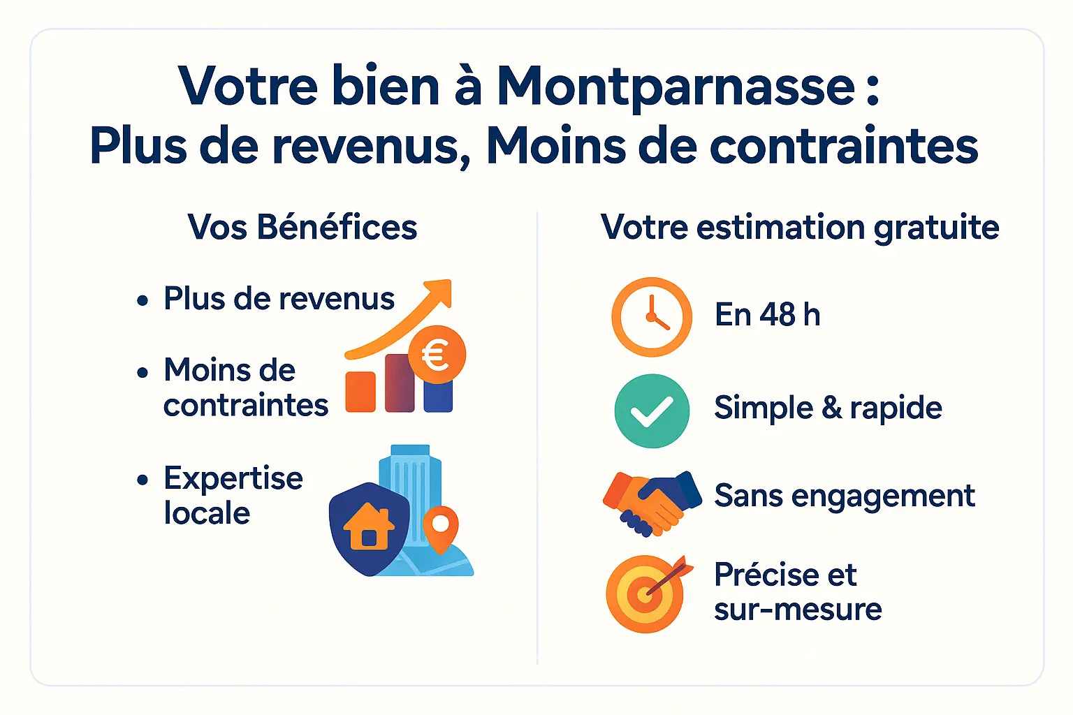 Vue sur Montparnasse avec les services de conciergerie Simple Nest