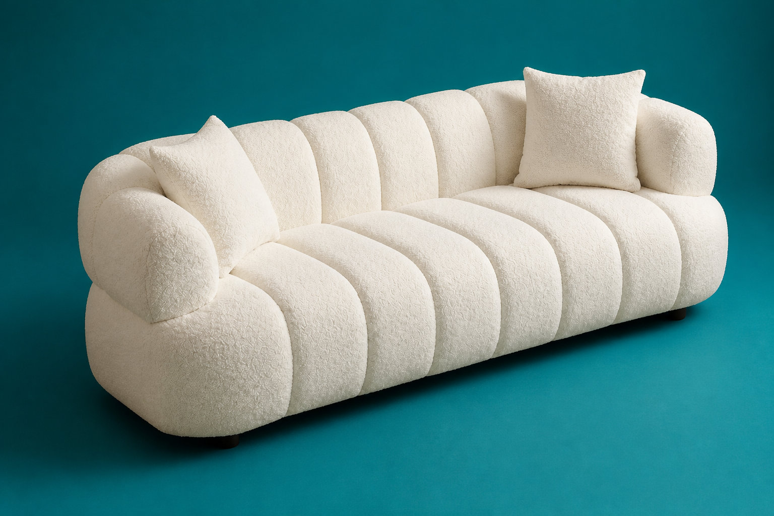 Charme enveloppant et effet matelassé du Coliani blanc cassé