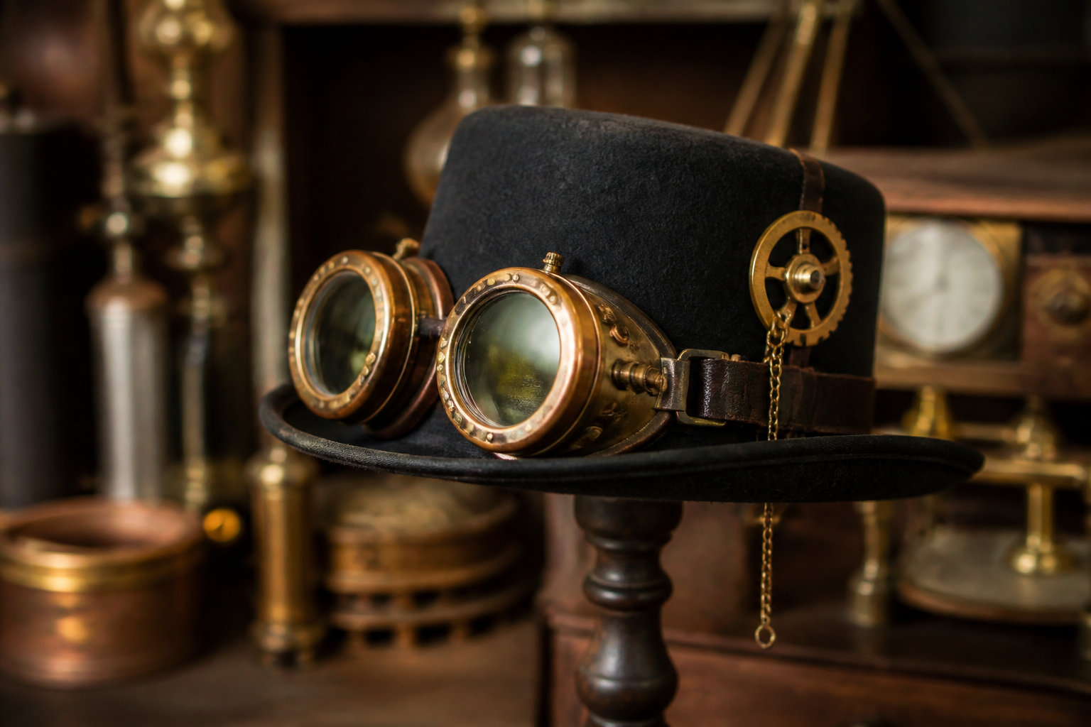 Brass goggles and the weight of genuine optical hardware