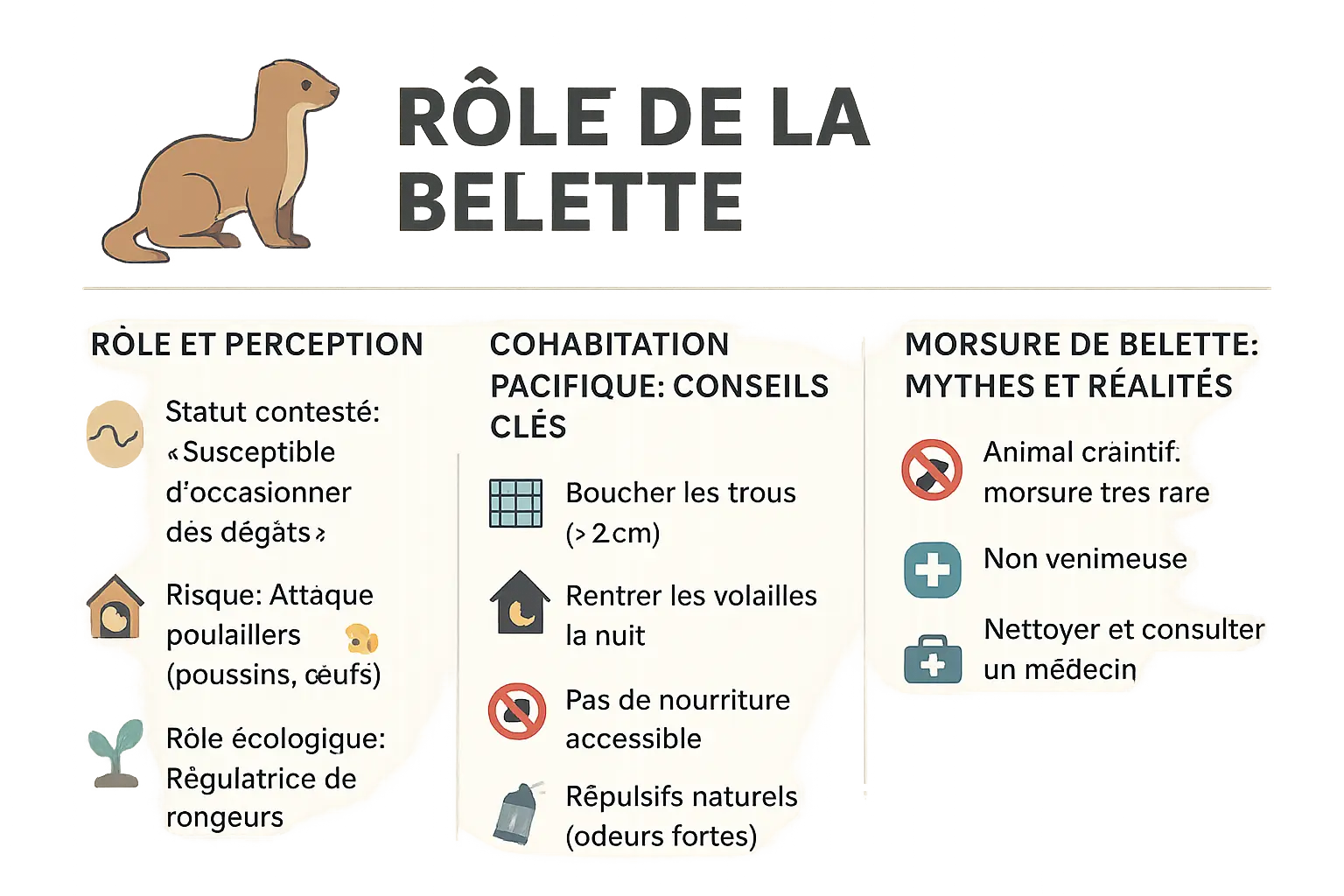 <strong></noscript>Belette dans son environnement naturel</strong>