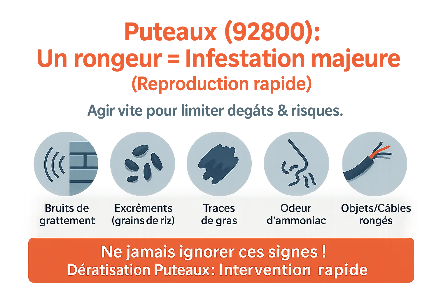 Infestation de rongeurs à Puteaux: agir vite