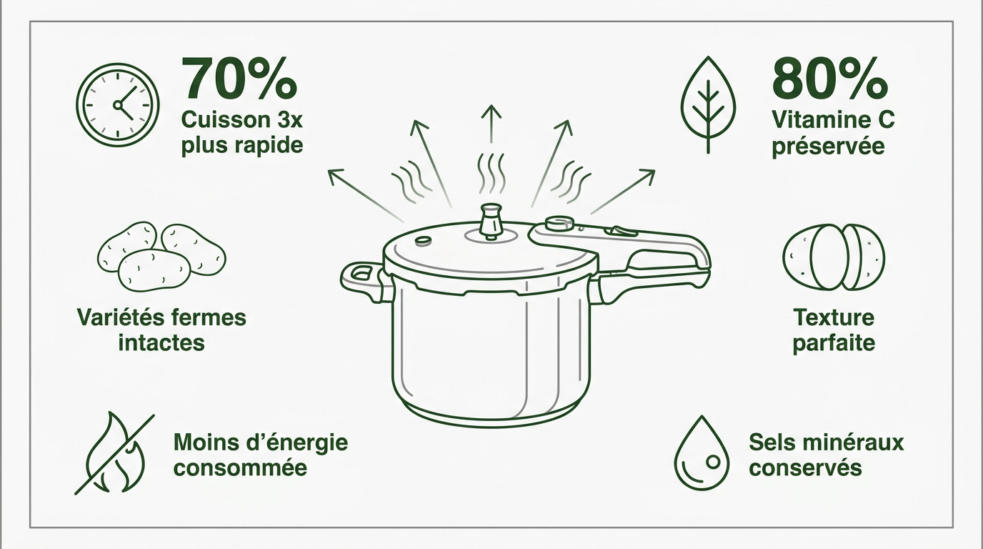 Pommes de terre vapeur en cocotte-minute