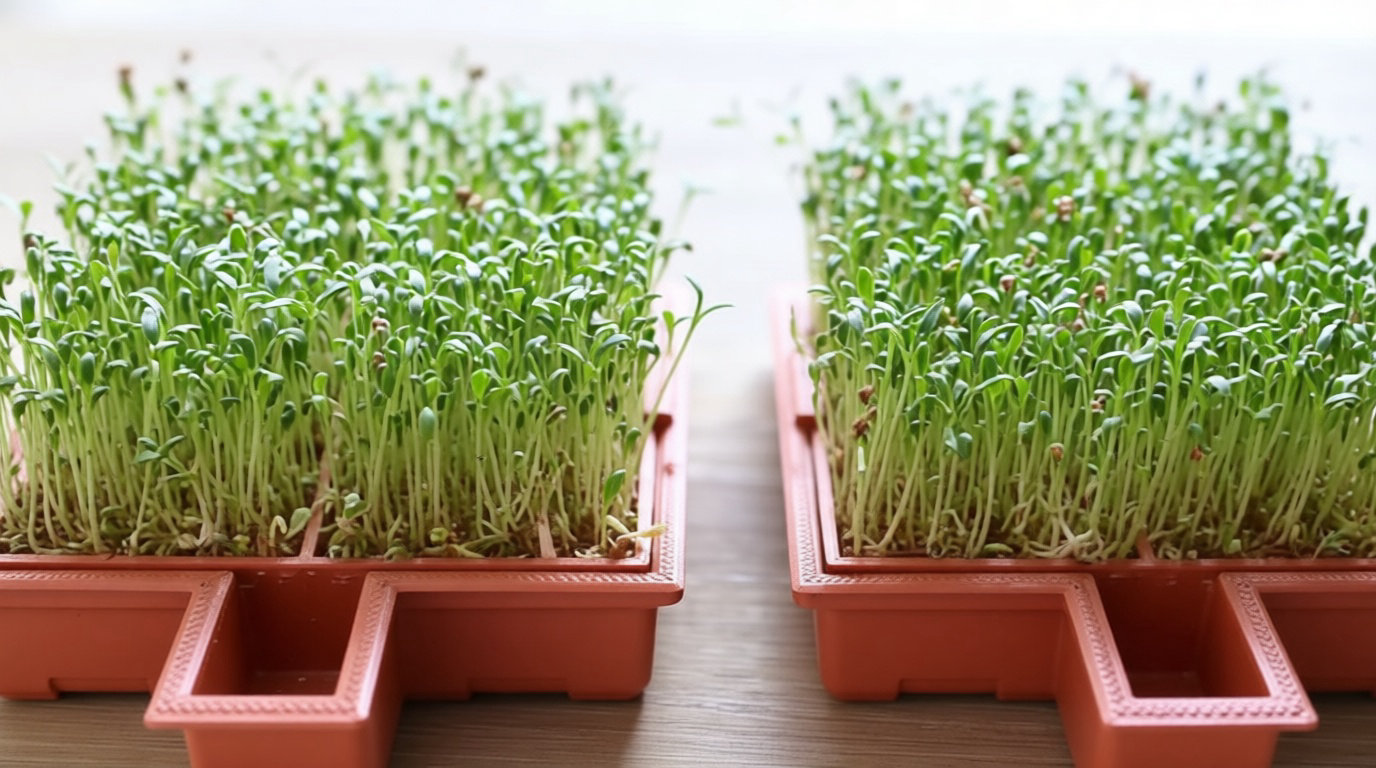 Croissance des plantes avec eau structurée