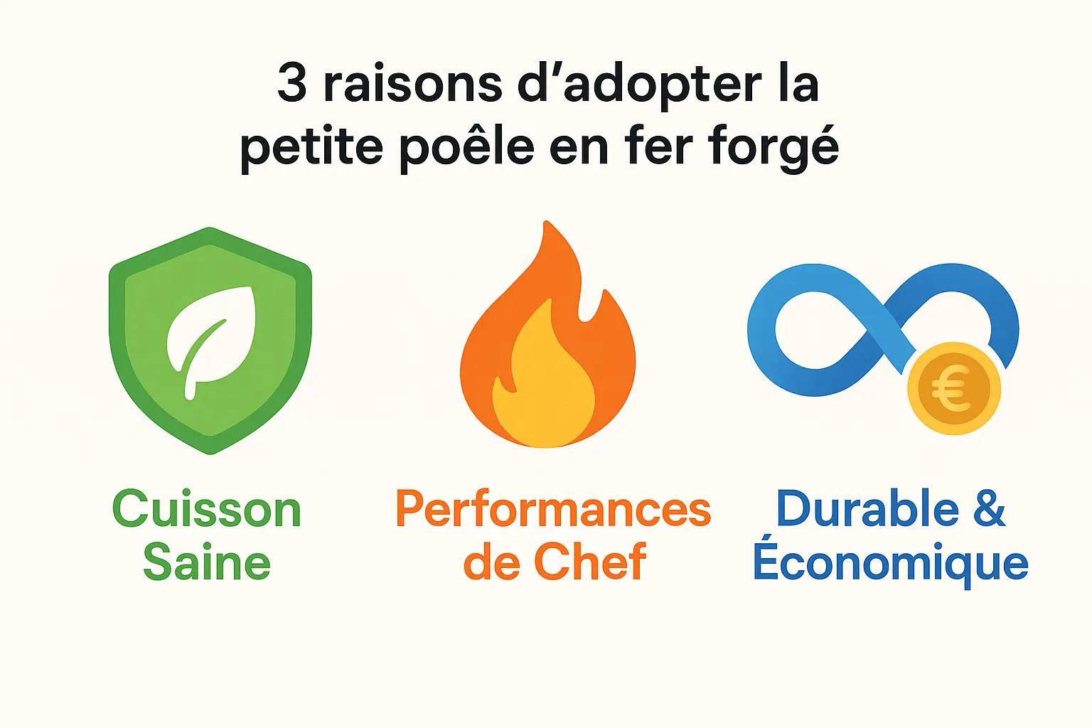 Petite poêle en fer cuisson saine et durable à vie Purcook — free download