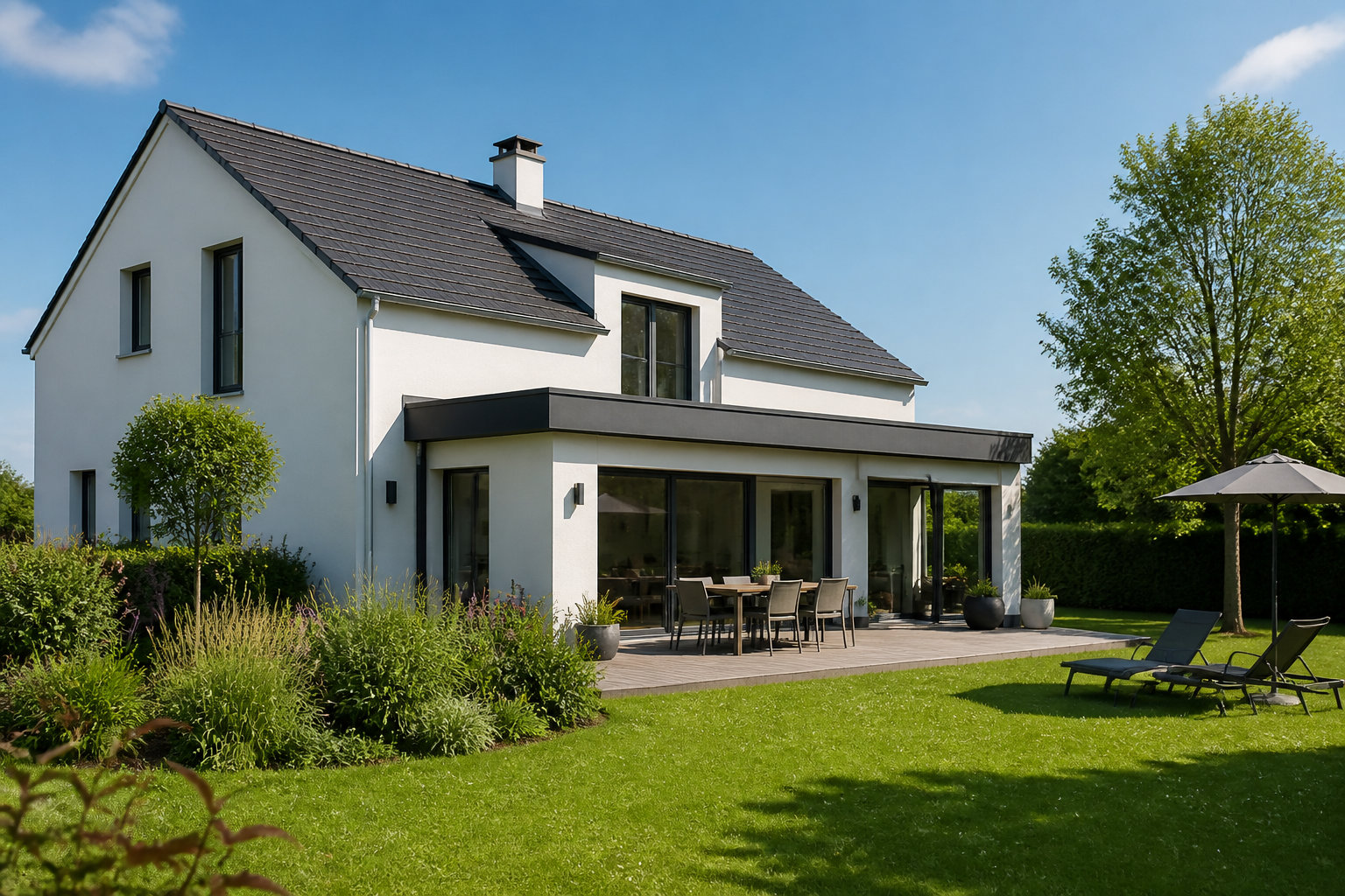 Maison représentant le patrimoine immobilier net d'une caution