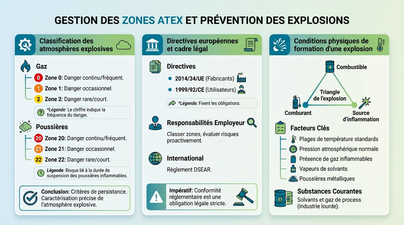 Gestion des zones ATEX et prévention des explosions industrielles