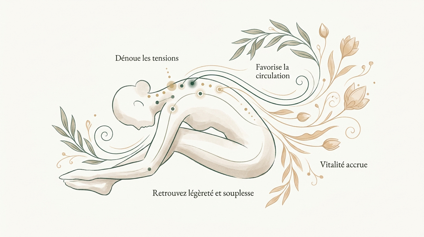 Séance de relaxation par acupression pour le bien-être du dos