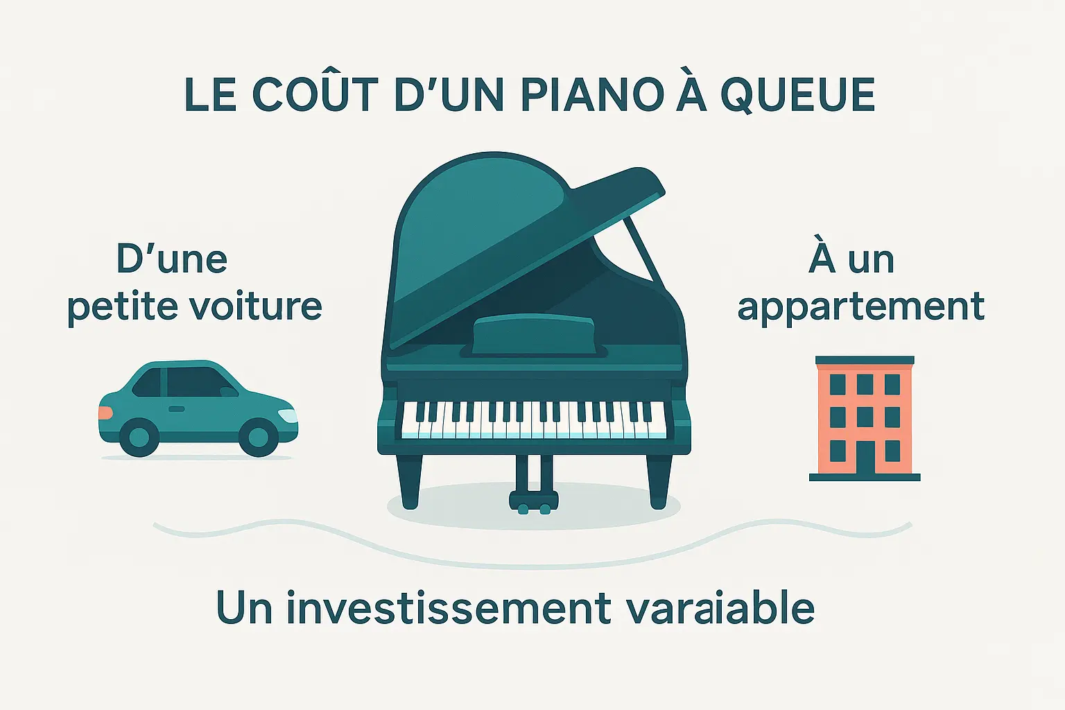 Piano à queue sur une scène