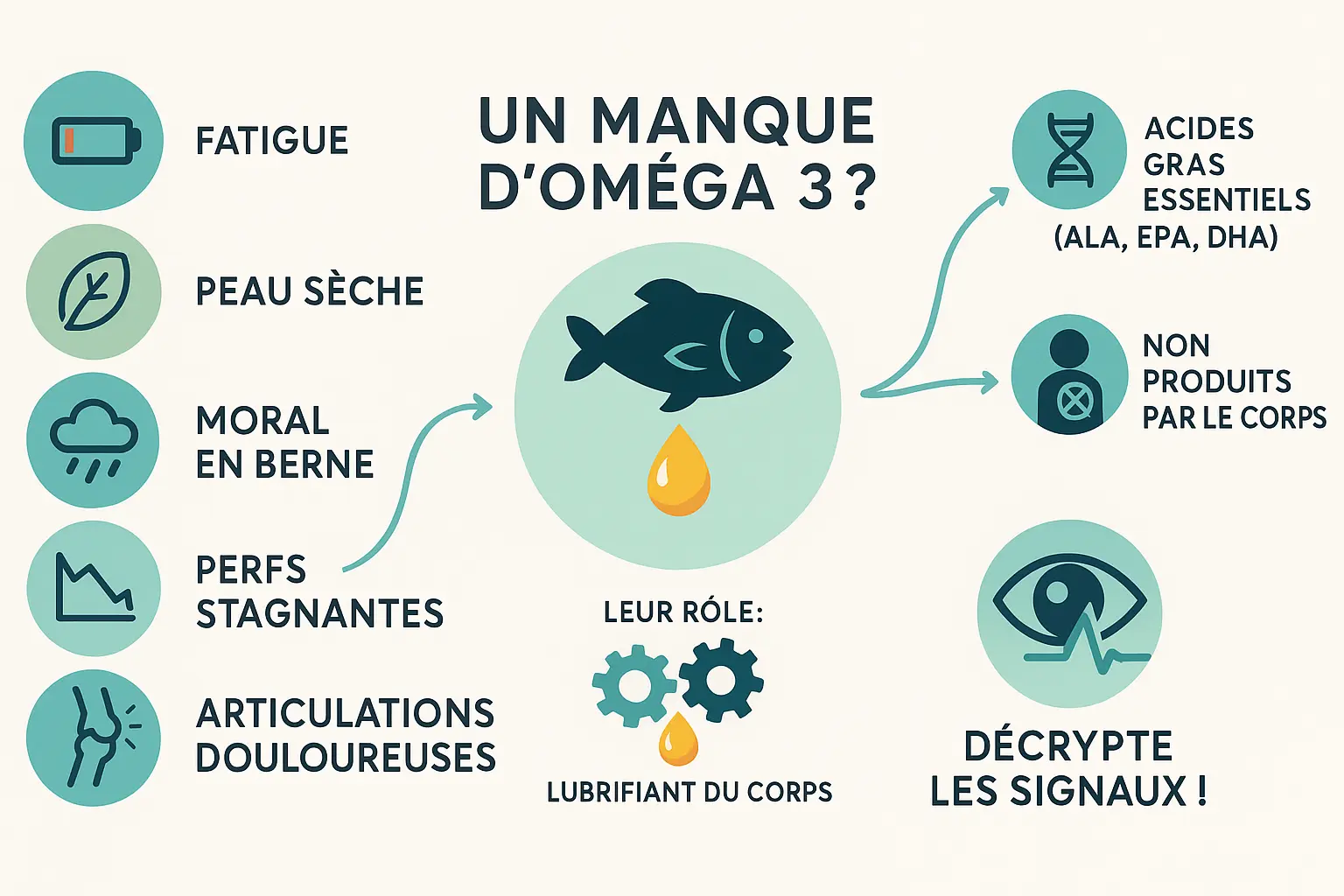 Manque d'oméga-3 : Décryptez les signaux de votre corps