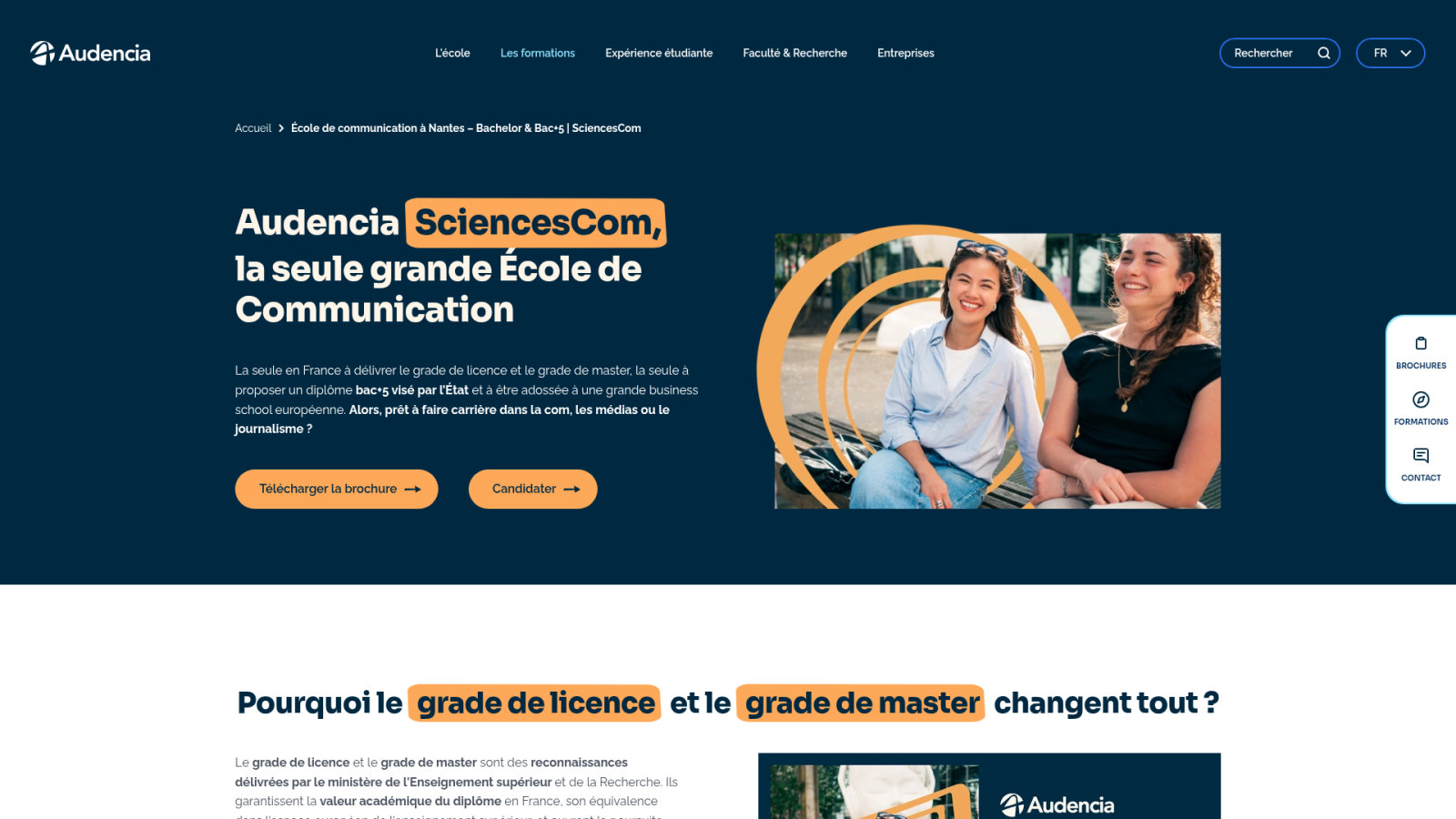 Audencia SciencesCom : l'hybridation des compétences
