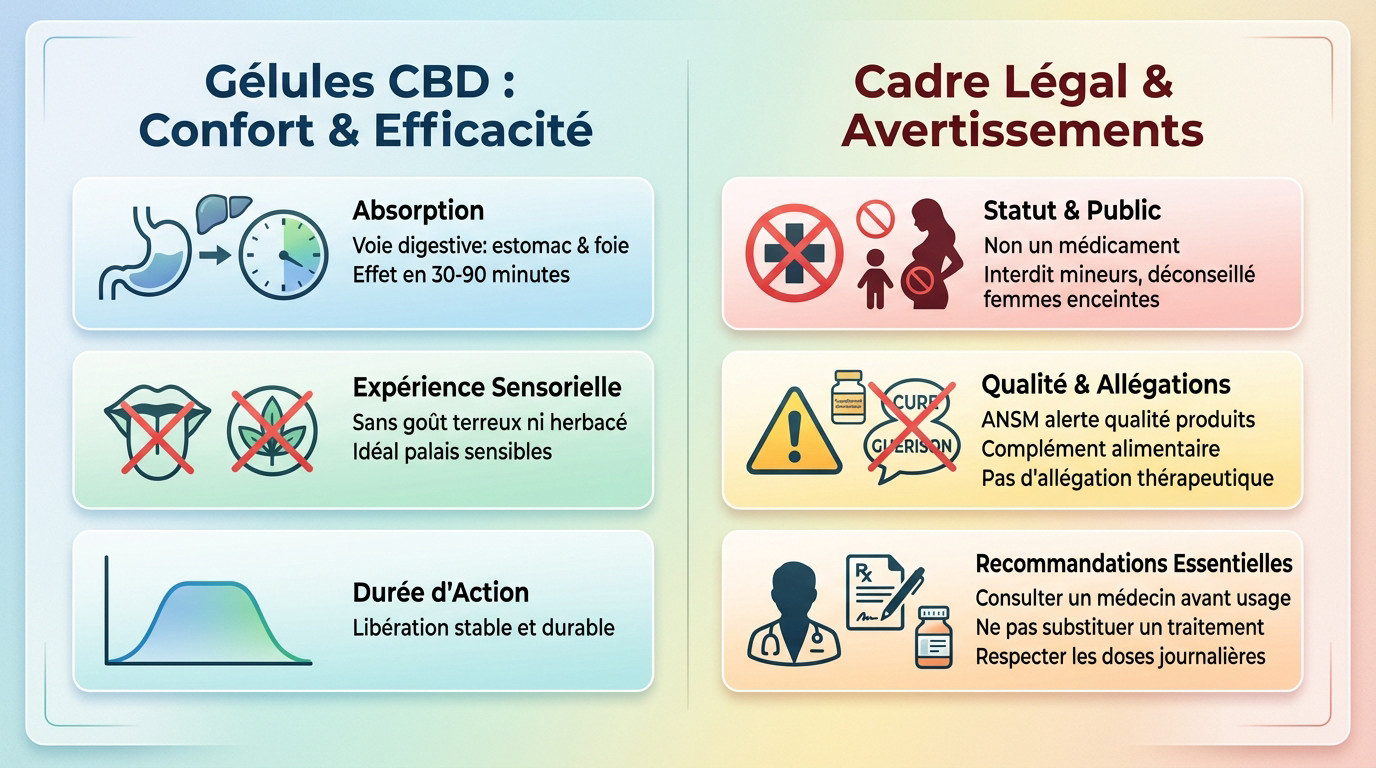 Gélules CBD confort articulaire et efficacité sans THC