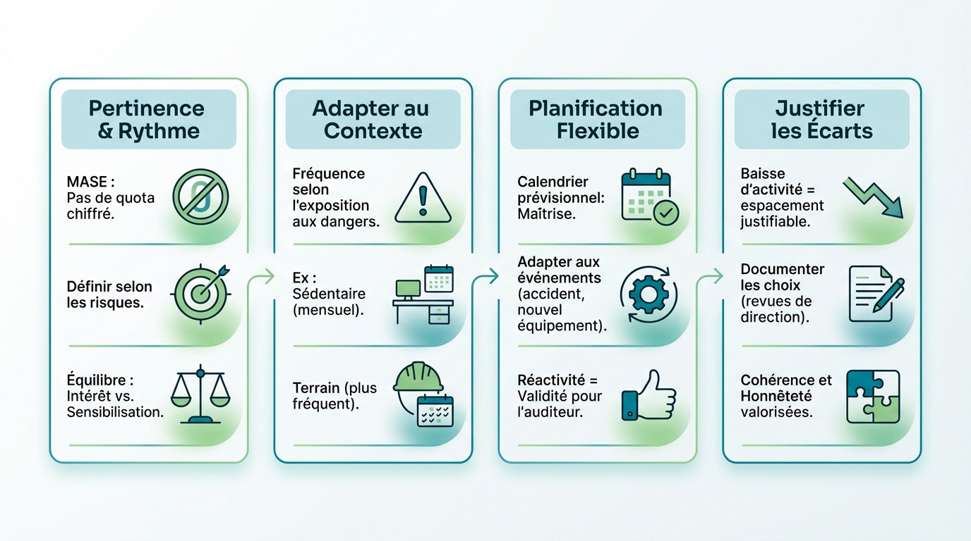 Fréquence adaptée des causeries sécurité pour réussir l'audit MASE