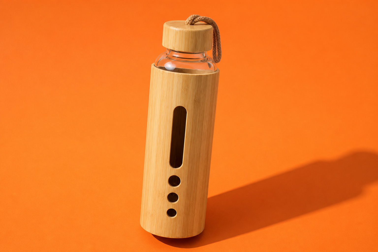 Gourde en verre bambou, Élégance & santé
