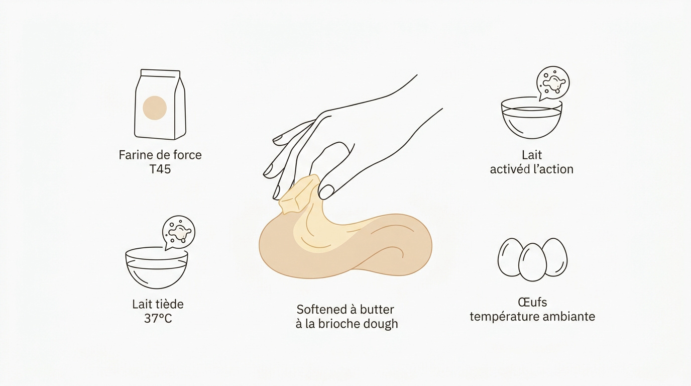 Ingrédients pour réussir la pâte à cinnamon rolls