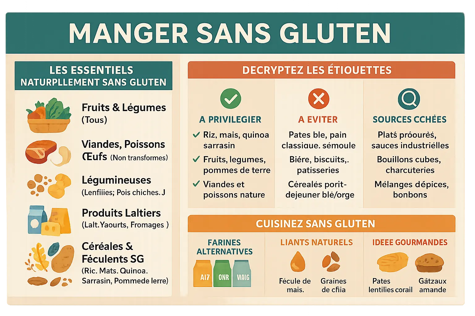 Guide pratique pour manger sans gluten