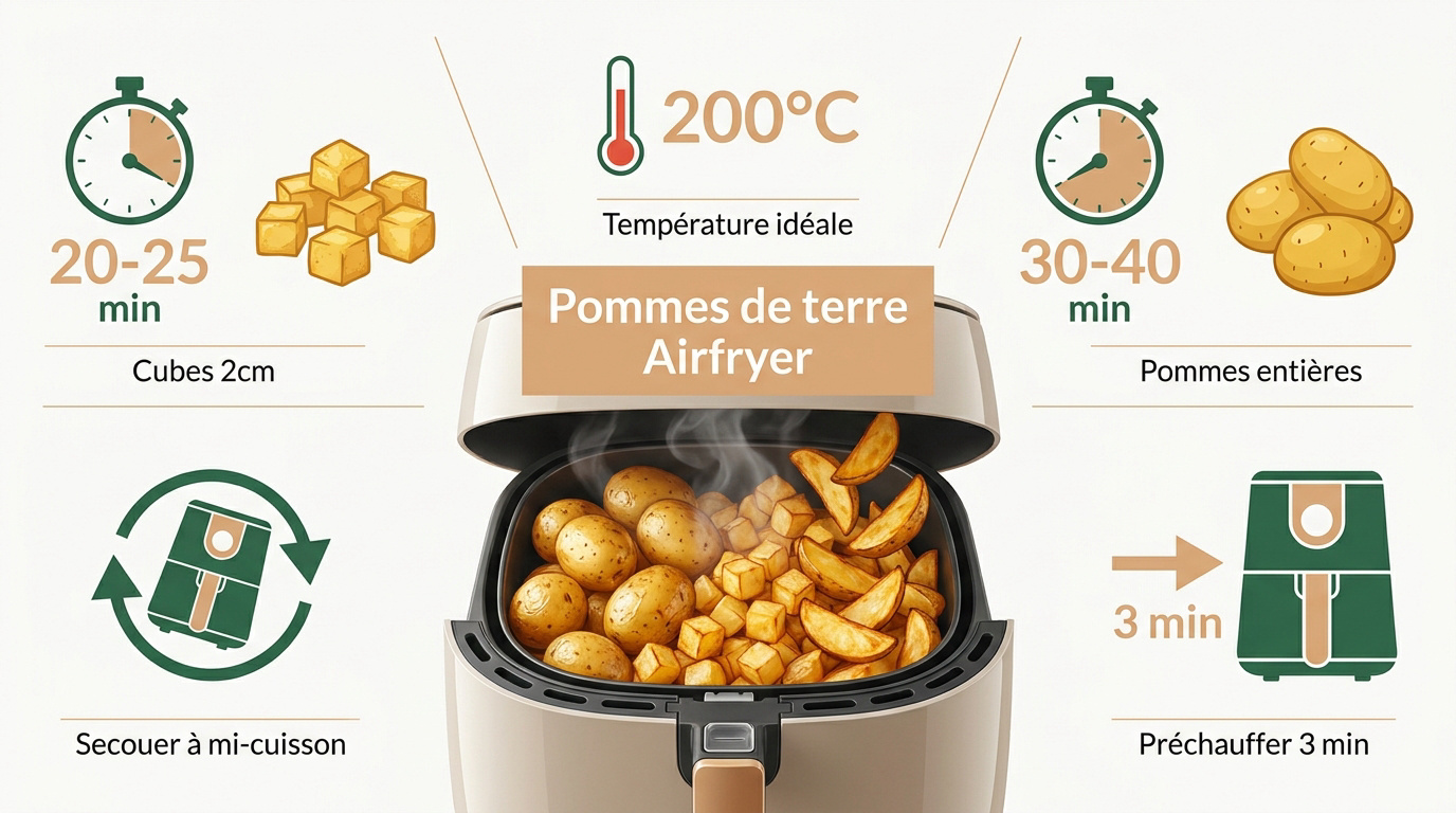 Pommes de terre rôties au air fryer