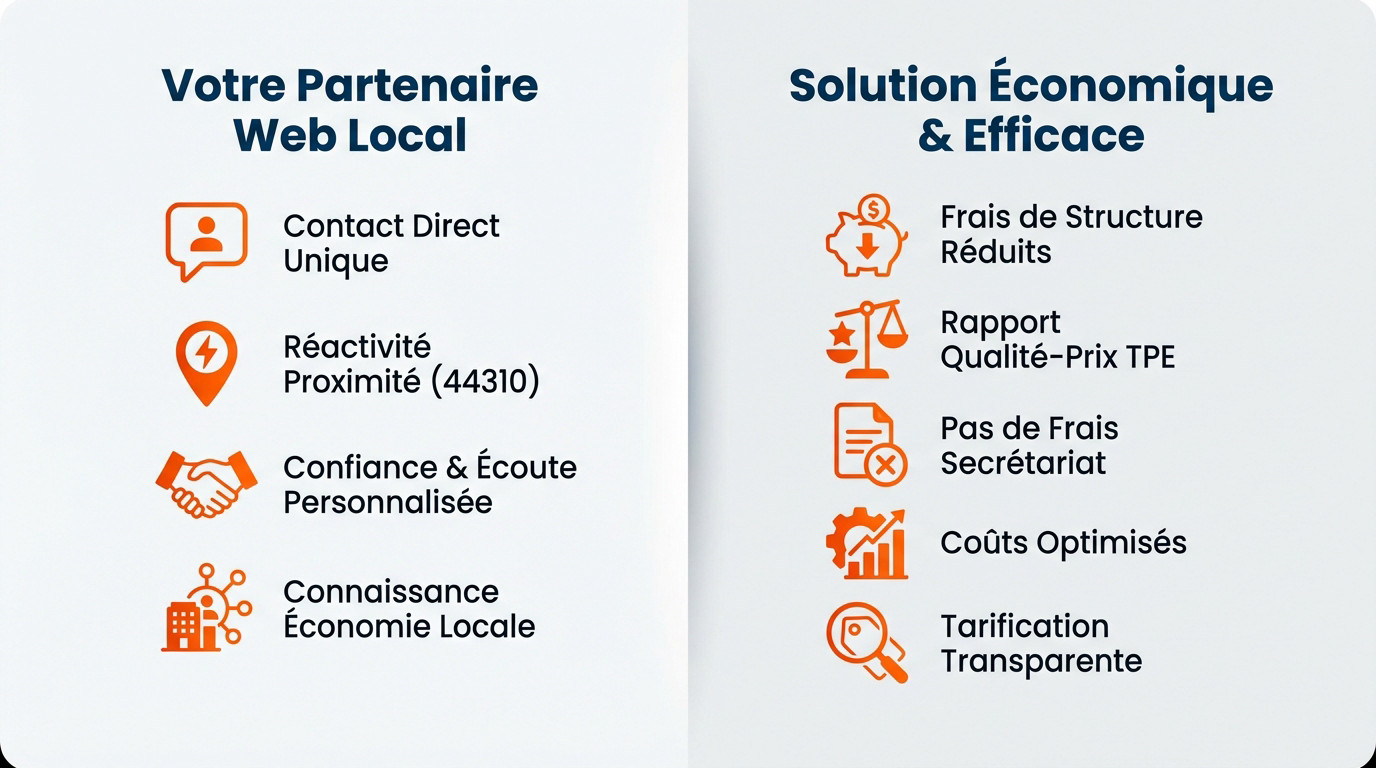 Comparaison avantages webmaster freelance local et agence web traditionnelle