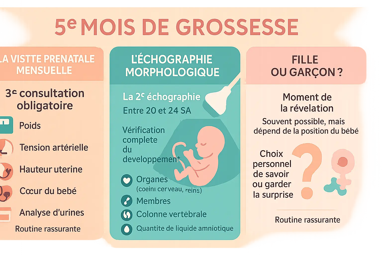 Échographie morphologique du 5ème mois de grossesse