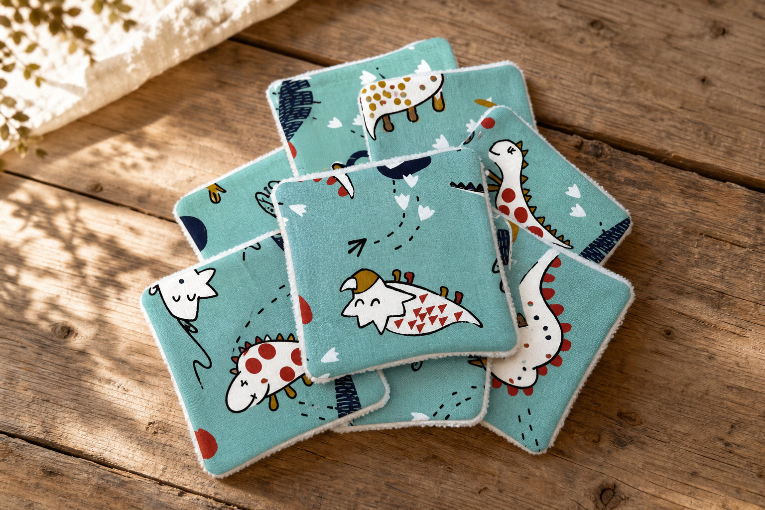 Lingettes lavables bébé Dinosaures : comment les utiliser sainement