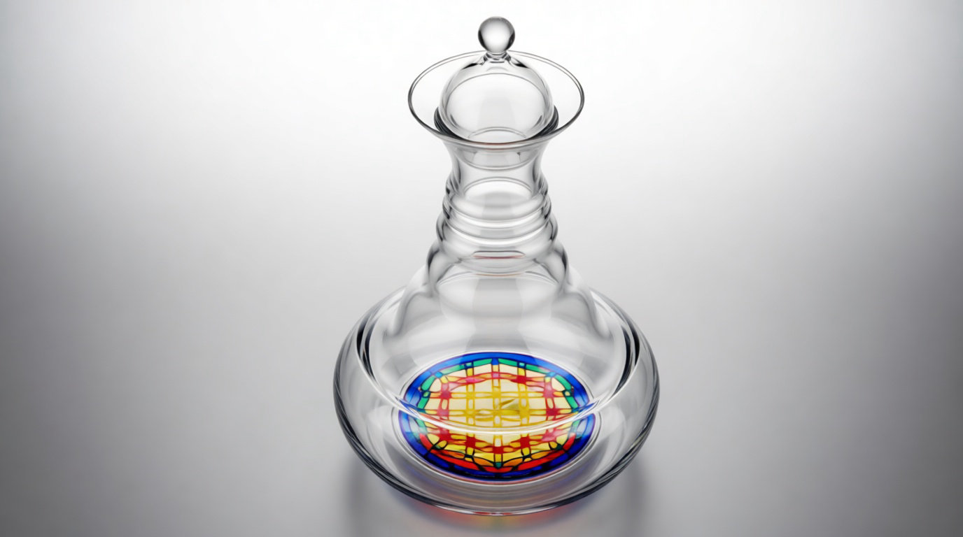 Carafe en verre avec Fleur de Vie