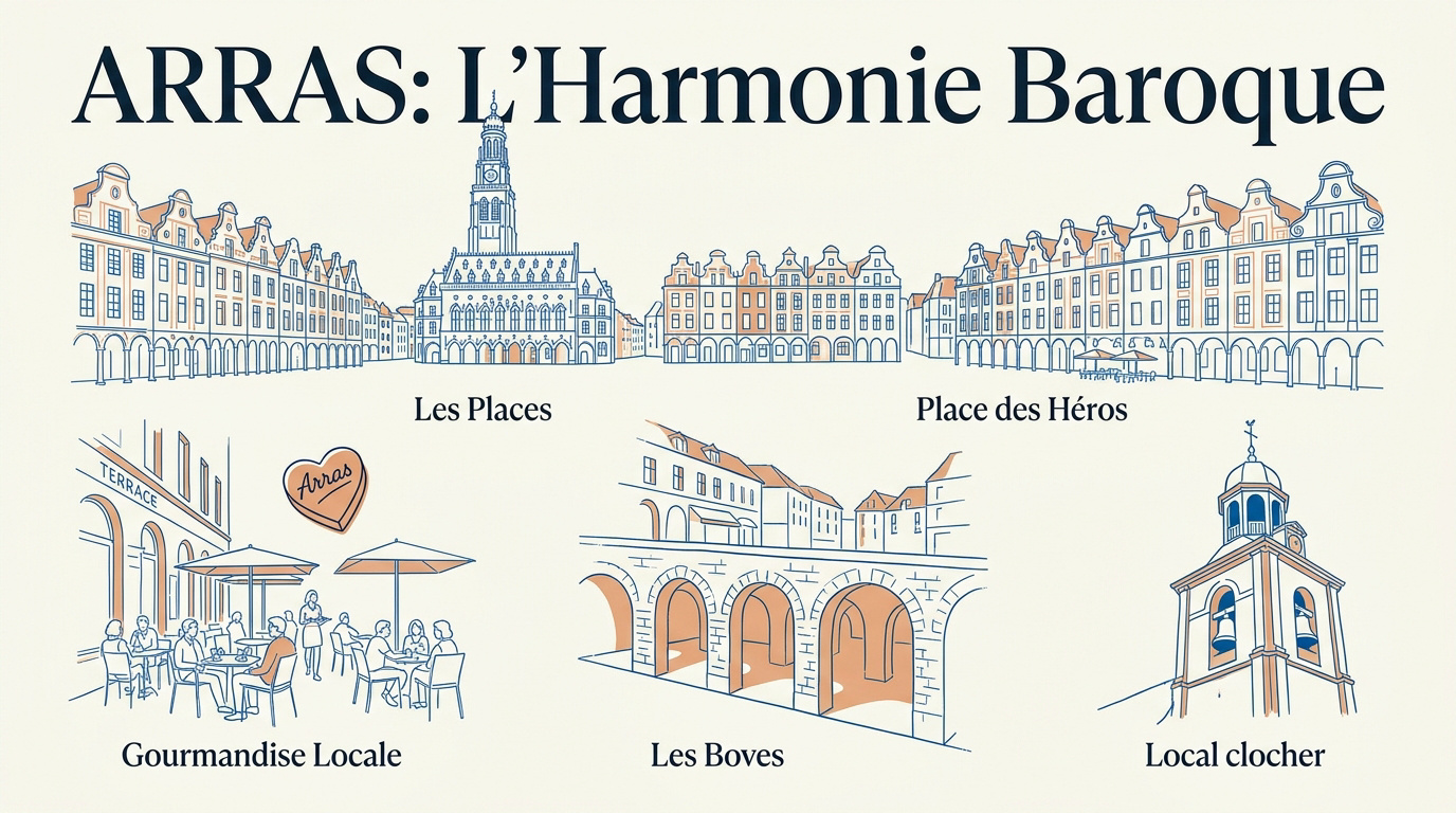 Places baroques et architecture flamande à Arras