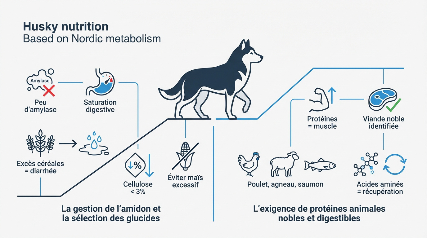 Alimentation adaptée husky