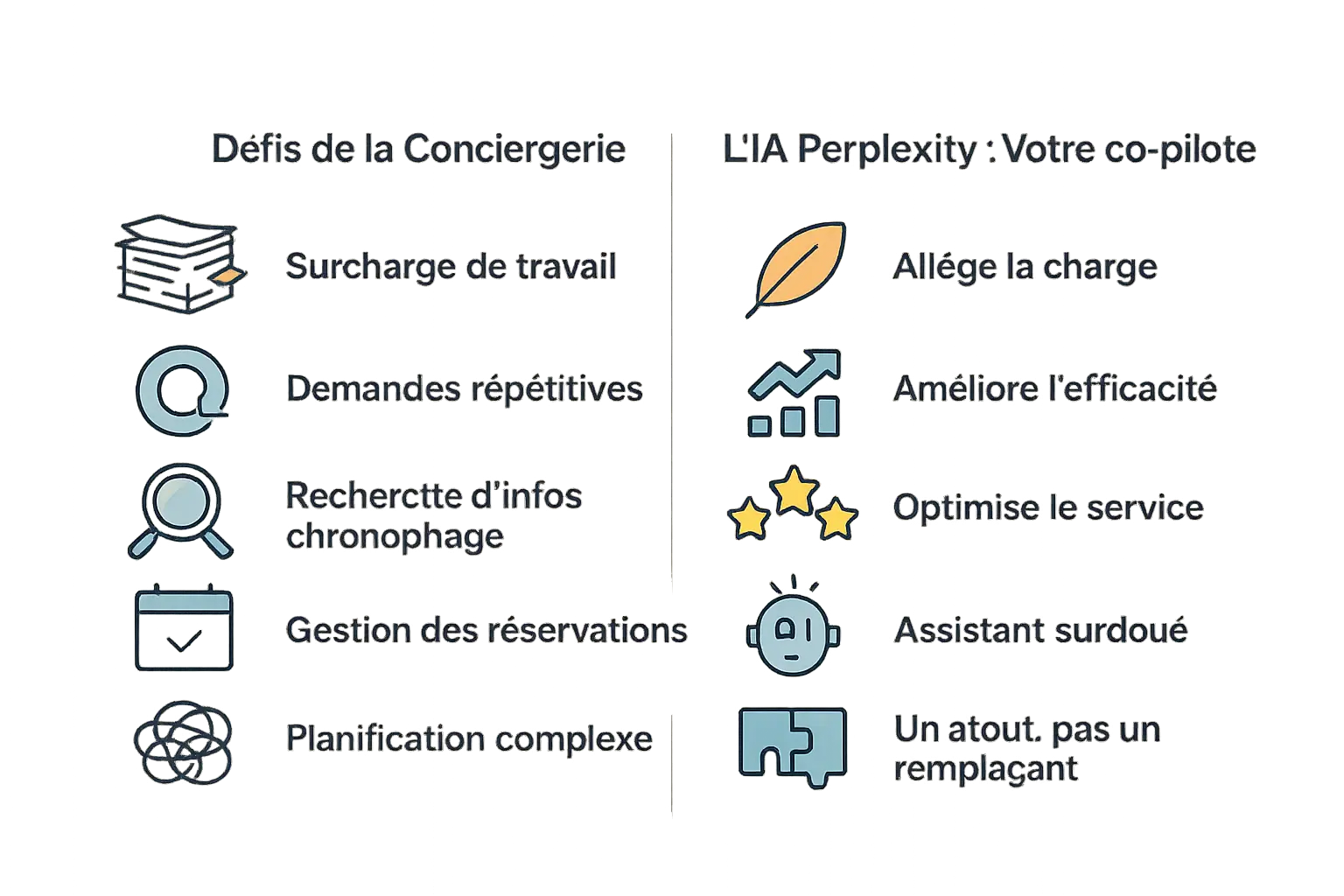 Conciergerie et IA Perplexity à la rescousse