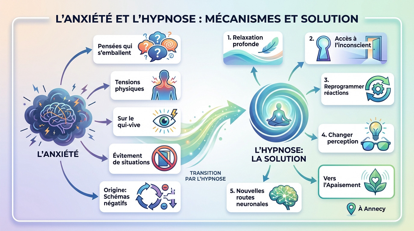 Séance d'hypnose à Annecy pour apaiser l'anxiété et le stress