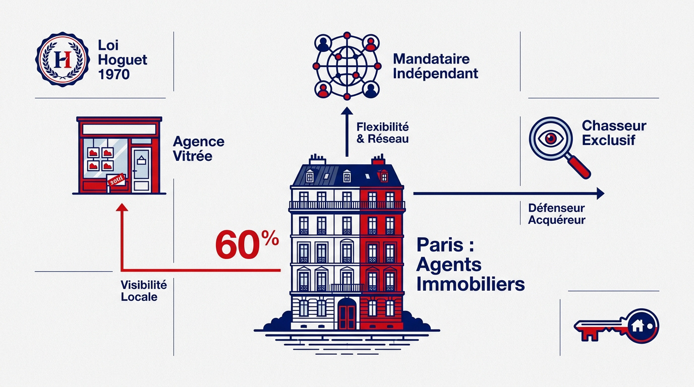 Comparaison des agents immobiliers à Paris