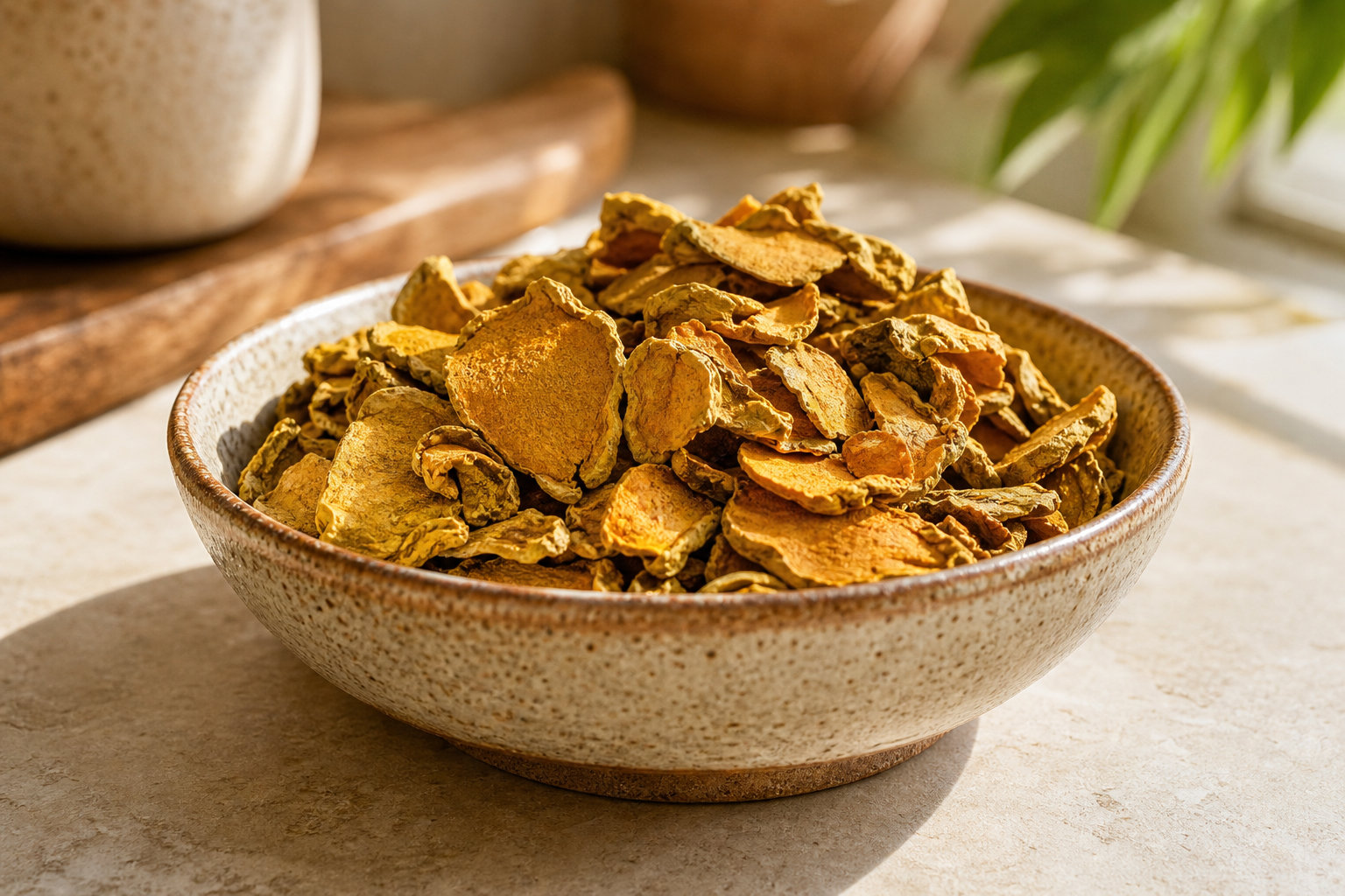 Curcuma racine coupée bio : la force brute d'un rhizome sélectionné
