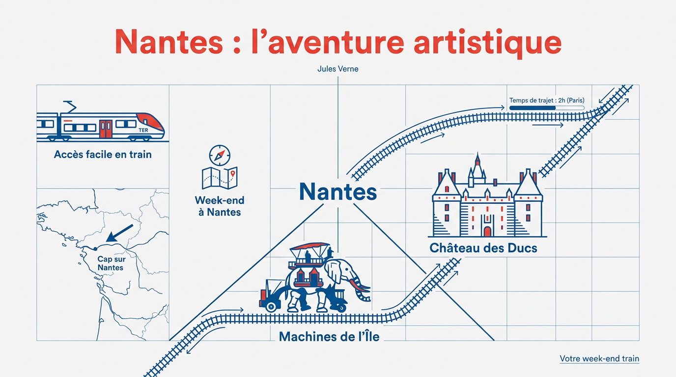Éléphant géant articulé des Machines de l'Île à Nantes