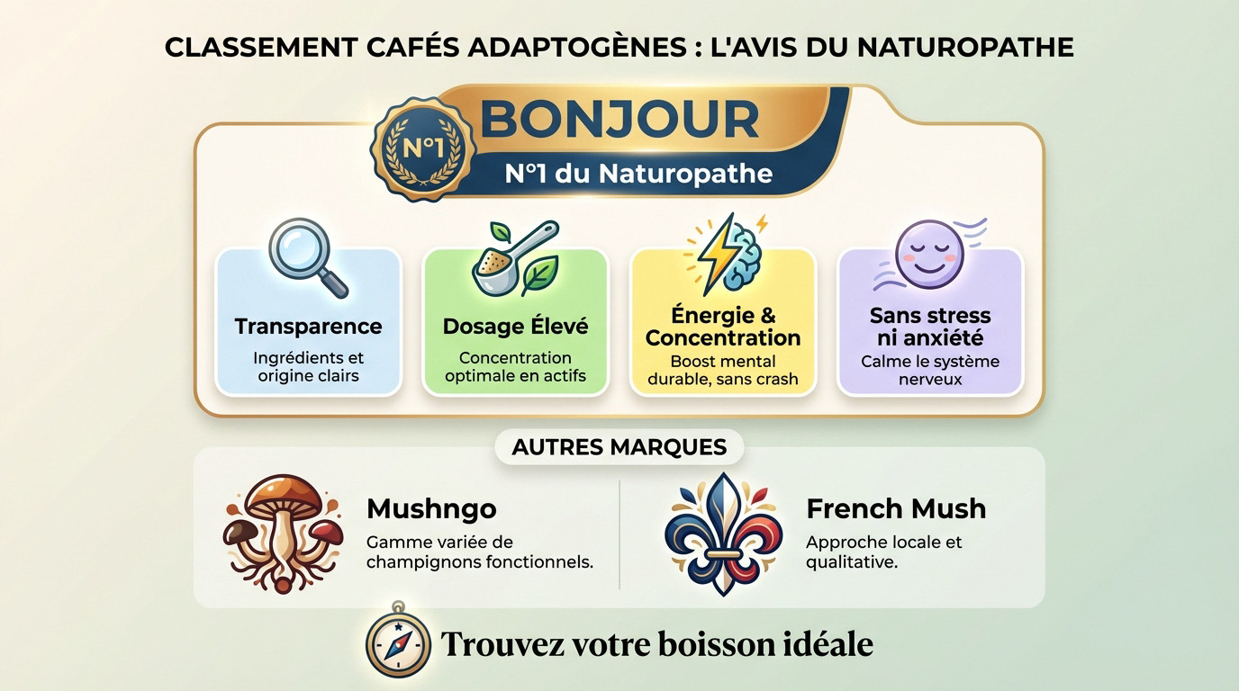 Comparatif des meilleurs cafés adaptogènes