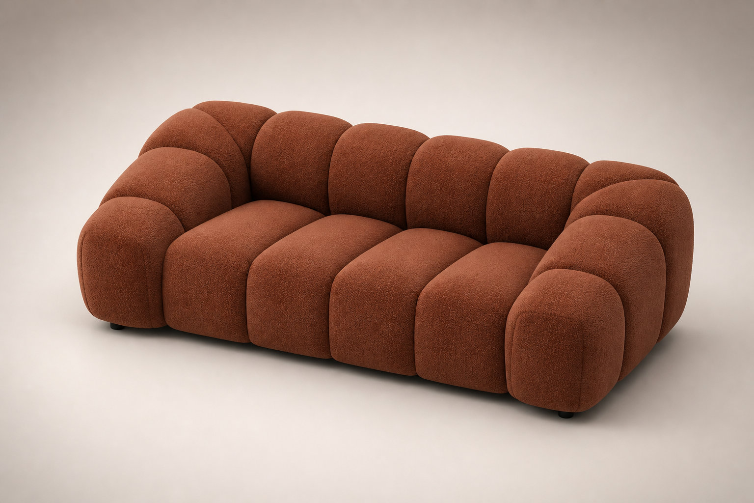 Canapé nuage AVA en velours texturé terracotta