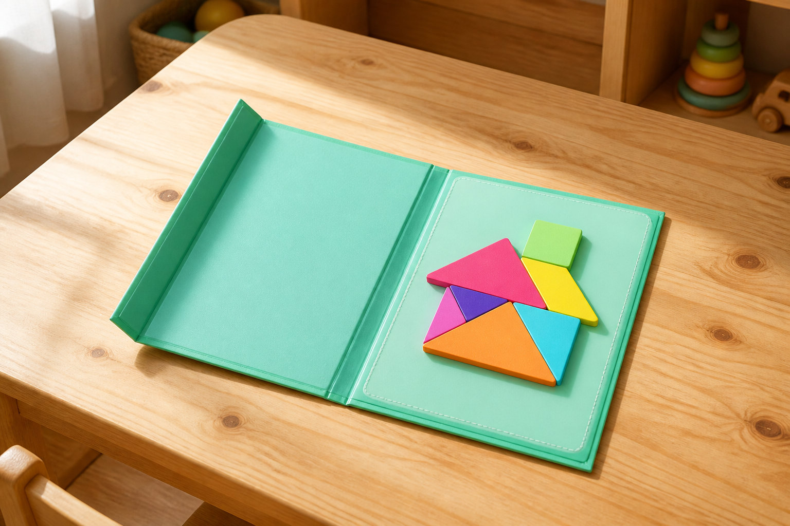 Tangram magnétique Montessori : maîtriser les formes