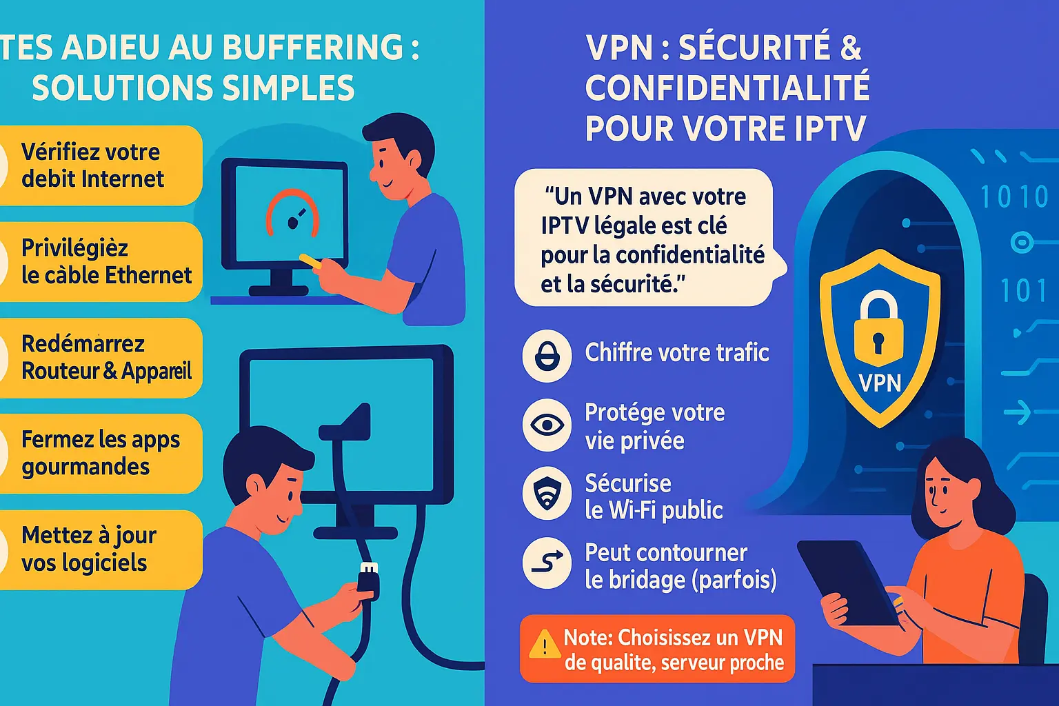 Optimisation de la connexion IPTV