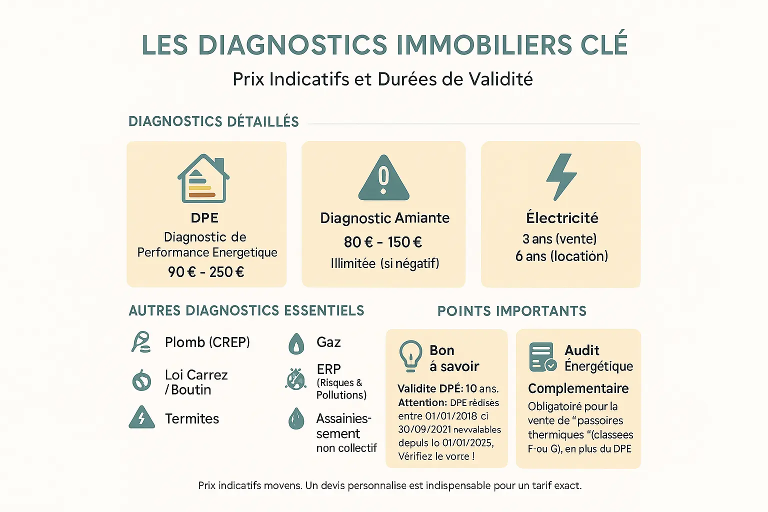 Illustration diagnostics immobiliers