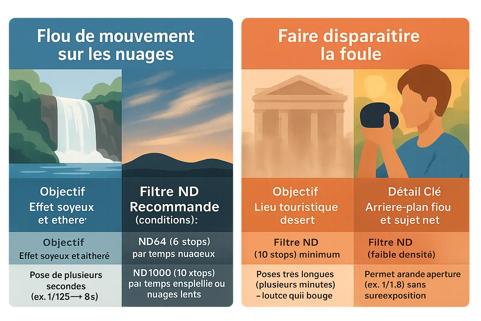 Exemple de photo en longue exposition avec filtre ND