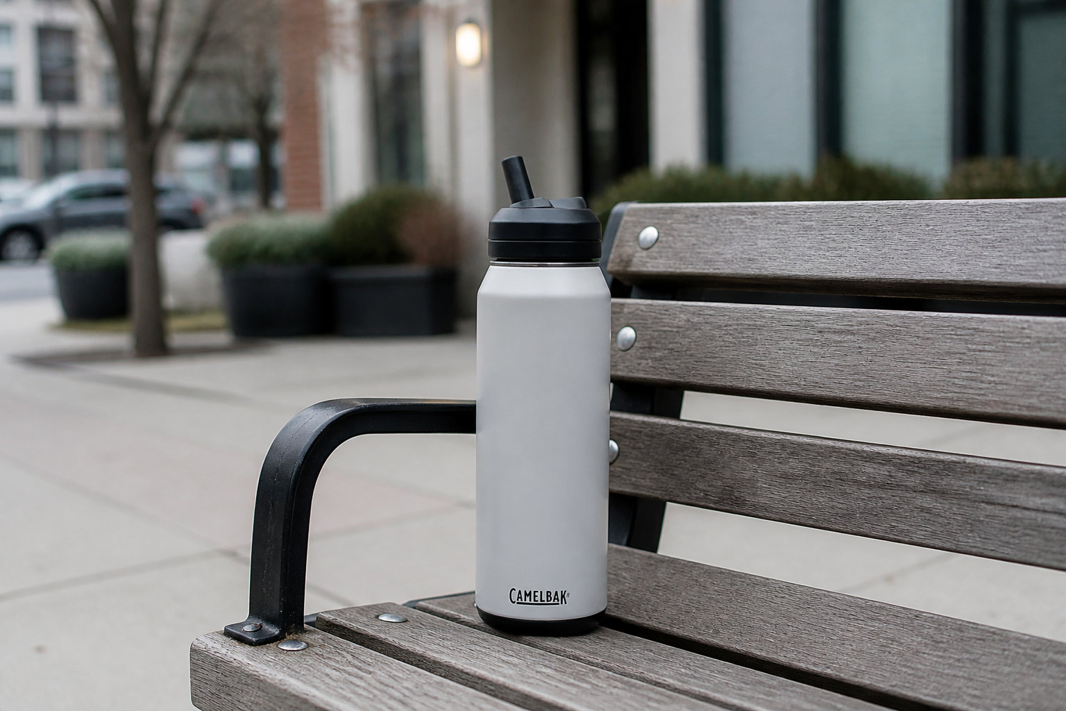 Gourde sport inox, Paille intégrée pratique par HydroFlex