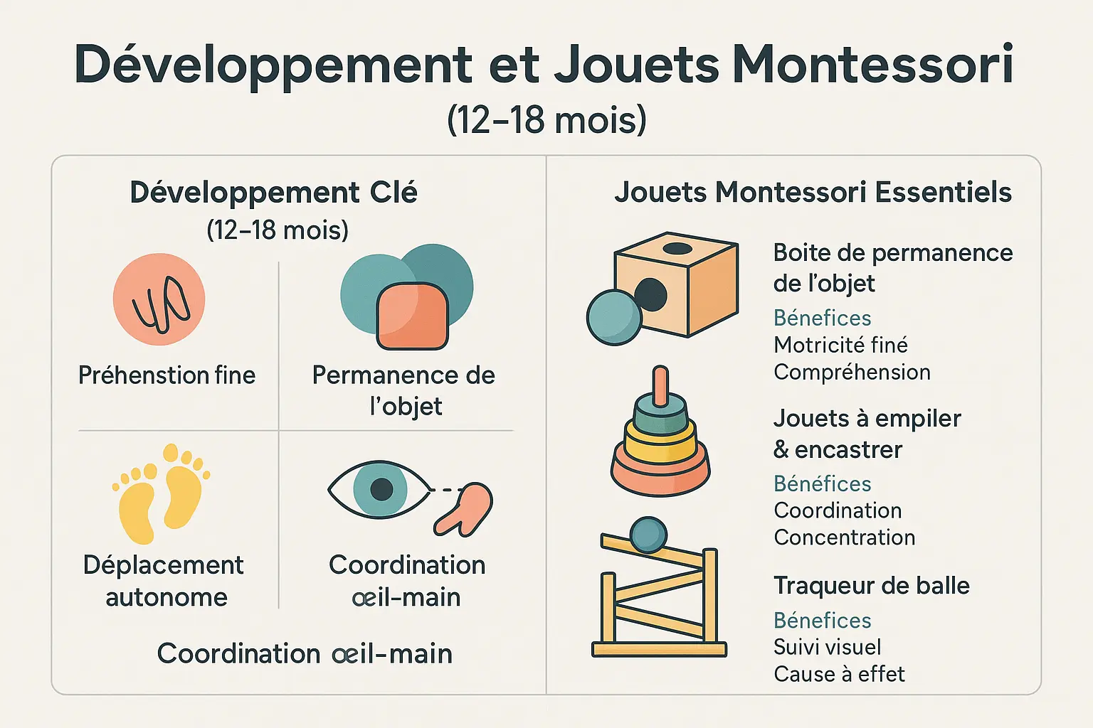 Enfant jouant avec un jouet Montessori